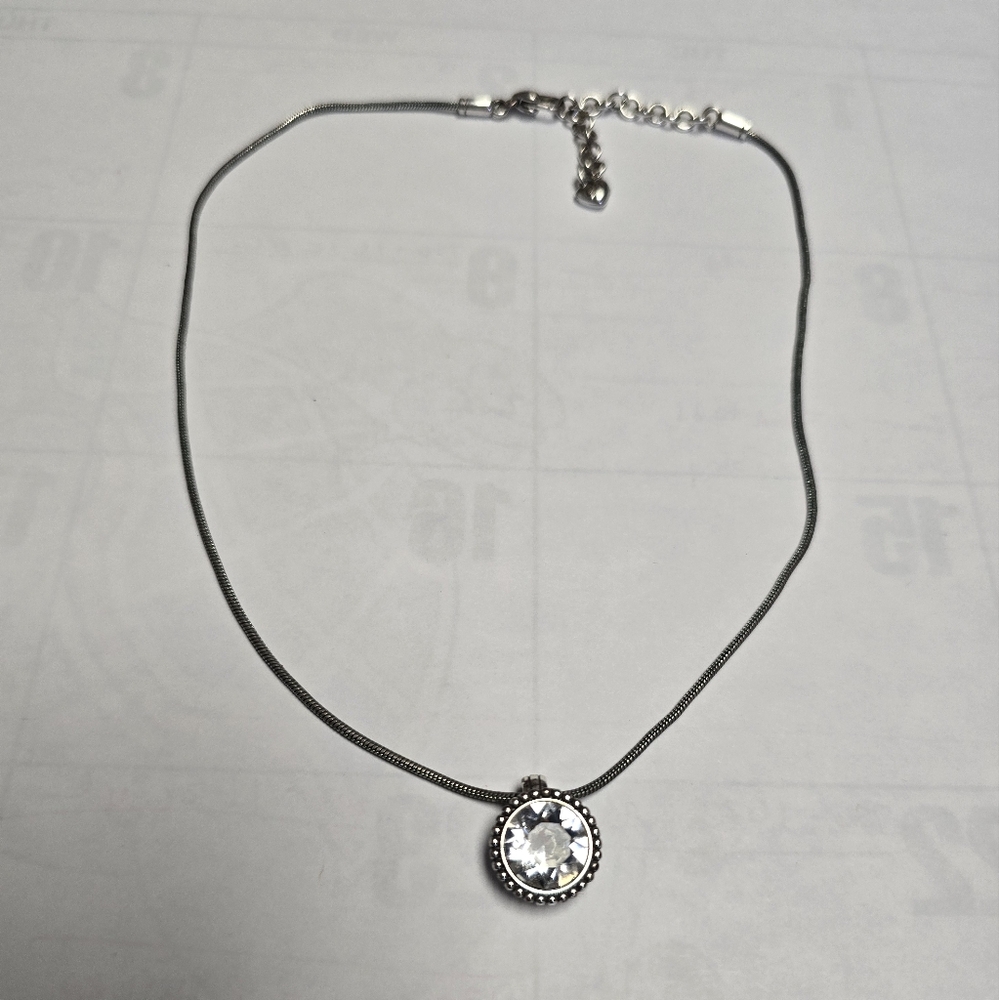 Brighton Sparkle Clear Silver necklace - Picture 4 of 4